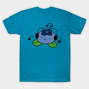 Bluberry with Headphones T-Shirt